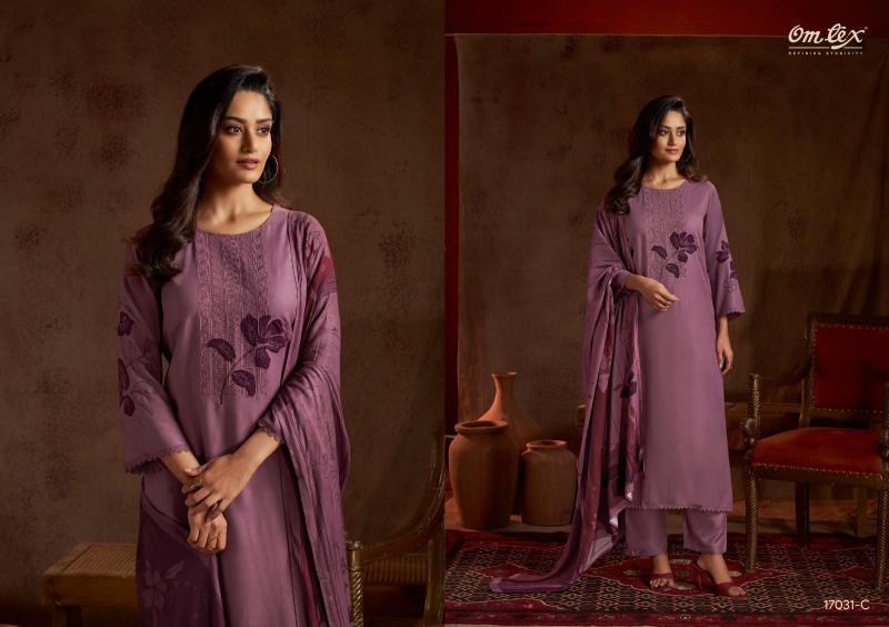 Omtex brisa pashmina dress materials wholesale